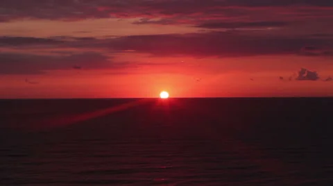 Sunset On The Sea 7 Stock Footage 53110769