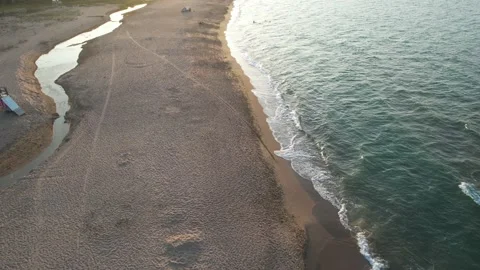 Sunset sea and beach Stock Footage 224733519