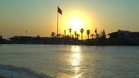 Sunset on the sea and beach Vídeos de archivo 248892385