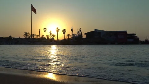 Sunset on the sea and beach 動画素材 248892595