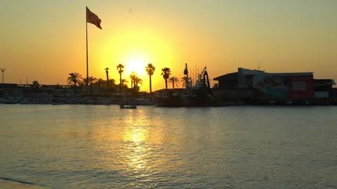 Sunset on the sea and beach 動画素材 248892856