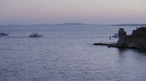 Sunset in the sea bay time lapse Stock Footage 39543650