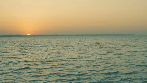 Sunset on the sea beach 4K. FULL HD, 3840x2160 Stock Footage 90933590