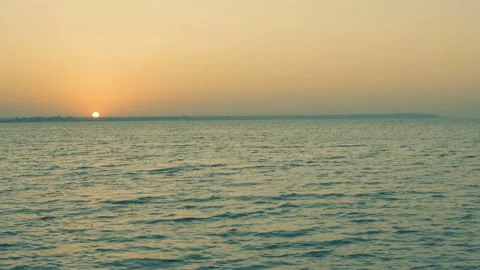 Sunset on the sea beach 4K. FULL HD, 3840x2160 Stock Footage 90936170