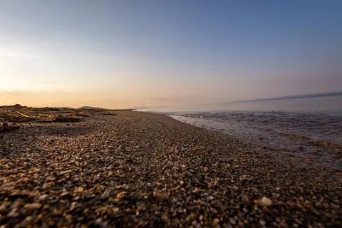 A sunset on the sea beach 写真素材