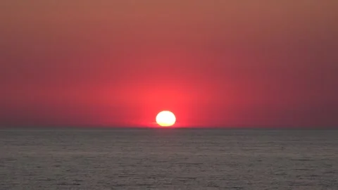 Sunset, Sea Beach Timelapse, Sunrise on Seashore, Ocean Sundown in Time Lapse Stock Footage 346683586