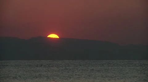 Sunset, sea, boat Stock Footage 11528307