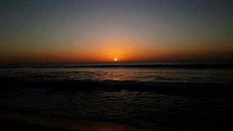 Sunset By The Sea In Cape Verde Stock Footage 161613080