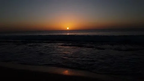 Sunset By The Sea In Cape Verde Stock Footage 161613098
