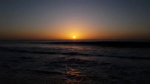 Sunset By The Sea In Cape Verde Stock Footage 161613099