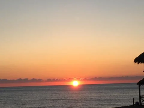 Sunset, sea, cloud, nature Foto stock
