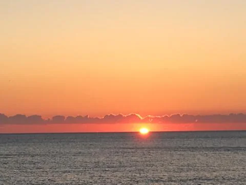 Sunset, sea, cloud, nature Stock Photos