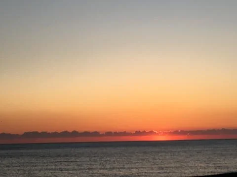 Sunset, sea, cloud, nature Stock Photos