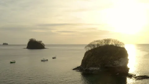 Sunset Sea Drone Stock-Footage 278125709