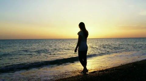 Sunset at sea Stock Footage 735577