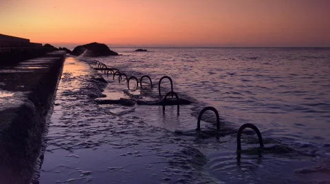 Sunset in the sea Video stock 840998