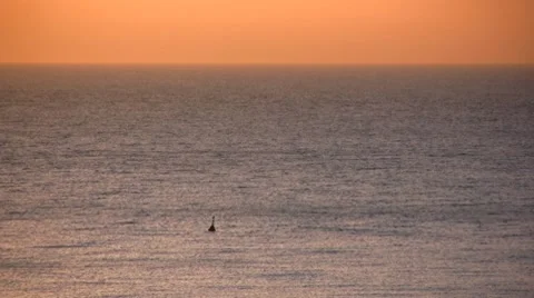 Sunset on the sea Video stock 7736335