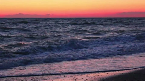 Sunset at Sea Stock Footage 8549782