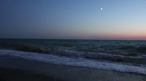 Sunset at Sea Stock Footage 8549838