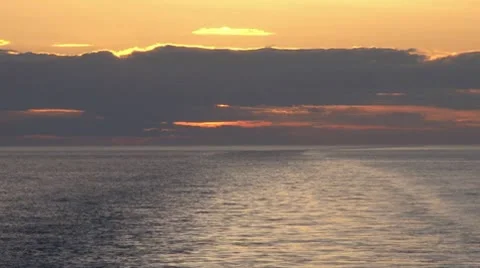 Sunset at Sea Stock Footage 10700816