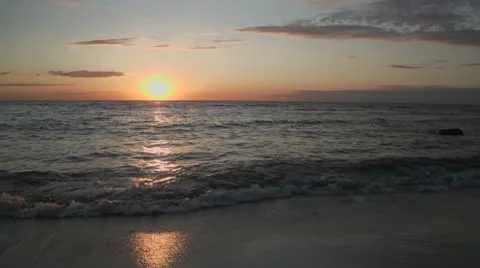 Sunset at sea Stock Footage 11132997