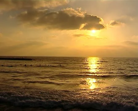 Sunset at the sea Stock Footage 20512266