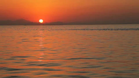 Sunset  at the sea Stock Footage 22733420