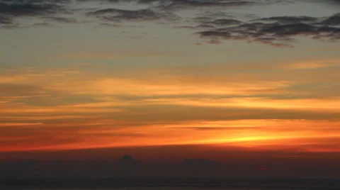 Sunset at Sea Stock Footage 33306728