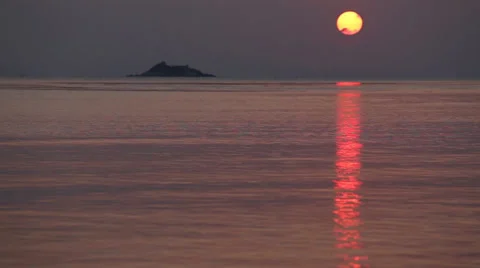 Sunset at sea Stock Footage 33972233