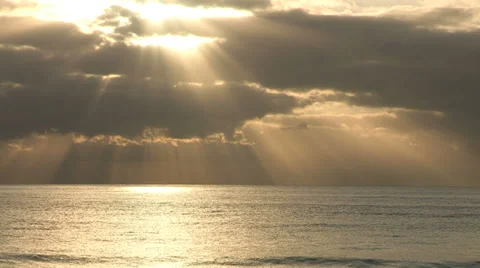 Sunset on the sea Stock Footage 37568711