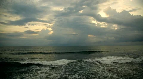 Sunset on the sea Stock Footage 45274347