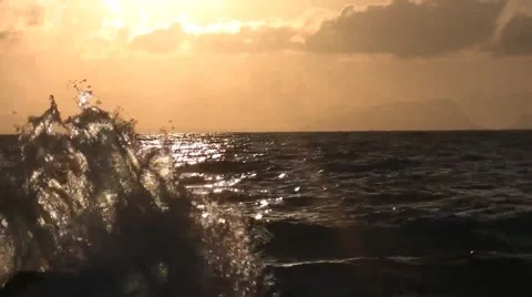 Sunset sea Stock Footage 46093412