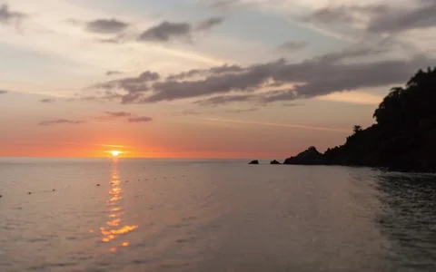 Sunset on the sea Vídeo Stock 49065967