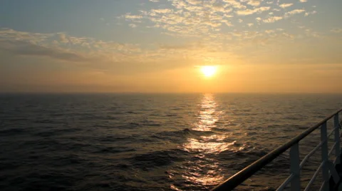 Sunset on the sea Stock Footage 49306189