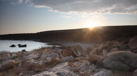 Sunset at sea Stock Footage 51855234