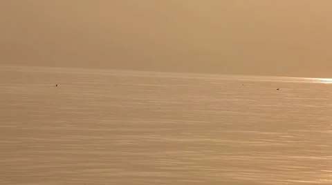 Sunset on the Sea Stock Footage 62803700