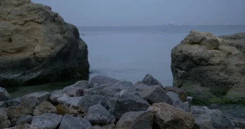 Sunset on the sea 스톡 동영상 65995850