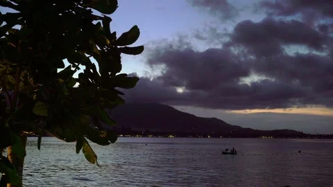 Sunset on sea Stock Footage 72223017