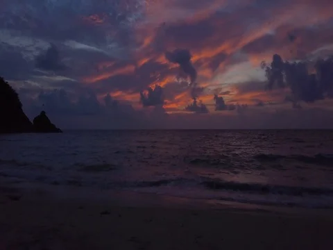 Sunset at sea Video stock 75434882