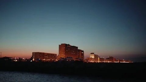 Sunset at sea Stock Footage 76360444