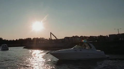 Sunset at sea Stockbeeldmateriaal 76360462