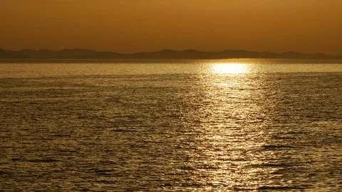 Sunset on the sea Stock Footage 78951052