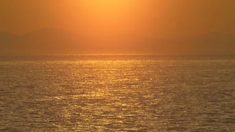Sunset on the sea Stock Footage 79005602