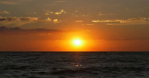 Sunset at the sea Video stock 83618259