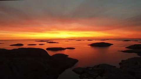 Sunset at sea Stock Footage 85468844