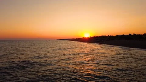 Sunset on the sea Stock Footage 86210316