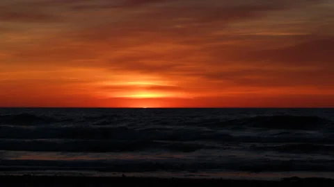 Sunset at the sea Video stock 90377382