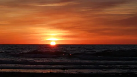 Sunset at the sea Video stock 91738473