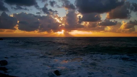 Sunset at sea Video stock 94739251
