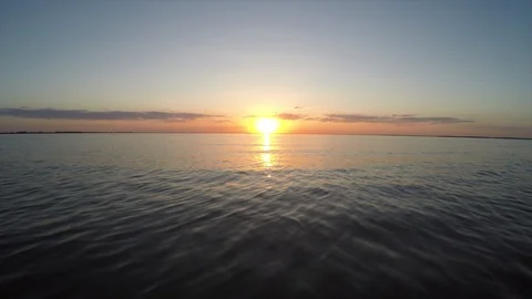 Sunset on the Sea Video stock 101070117